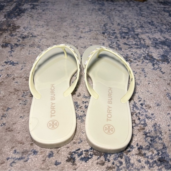 Tory Burch Light Green Studded Jelly Sandals Size 9 - Picture 5 of 8